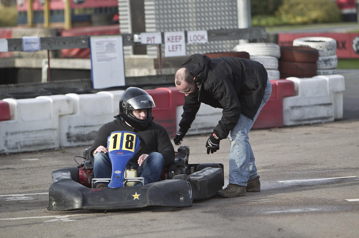 Caterham Seven versus go-kart