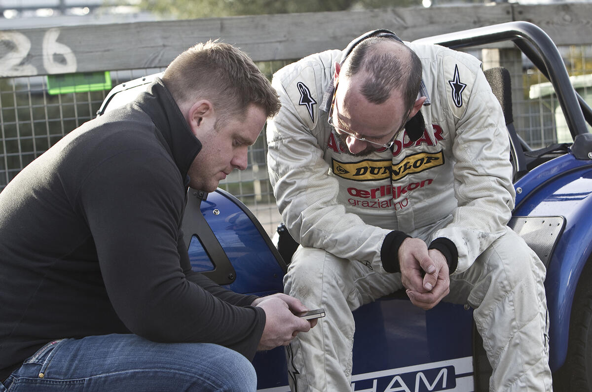 Caterham Seven versus go-kart