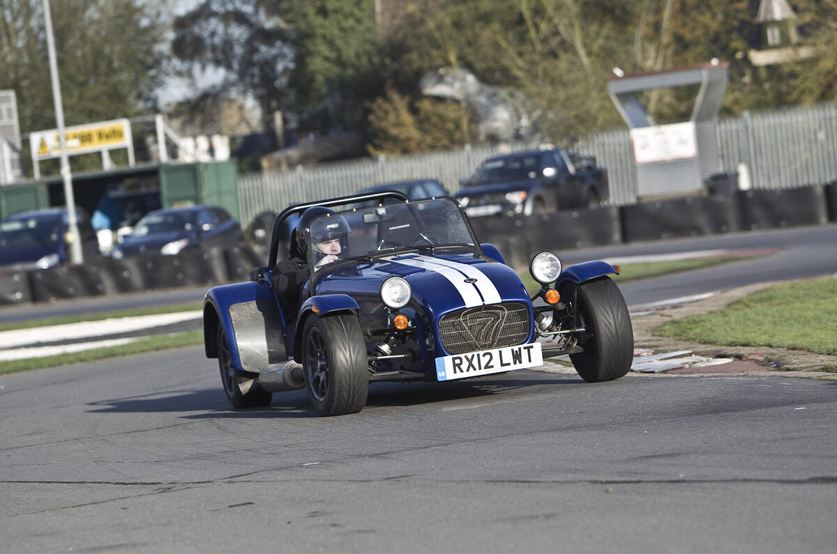 Caterham Seven versus go-kart