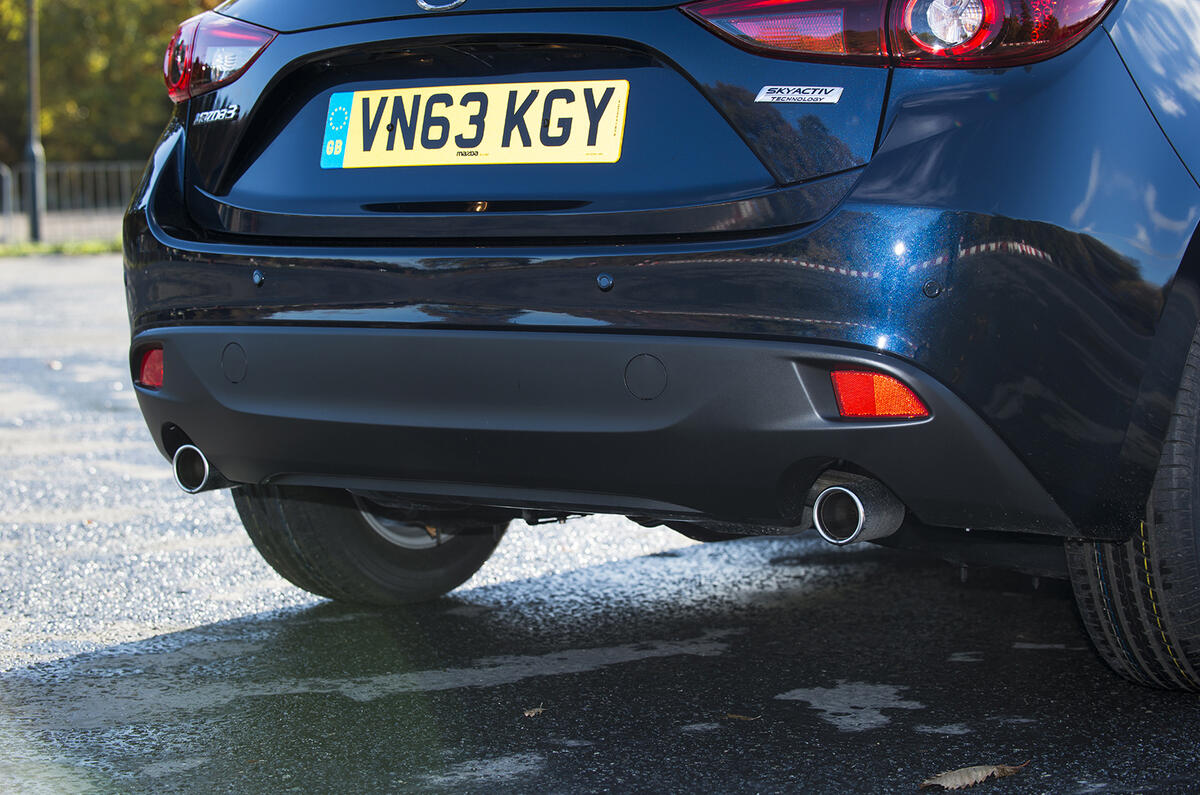 Mazda 3 twin exhaust