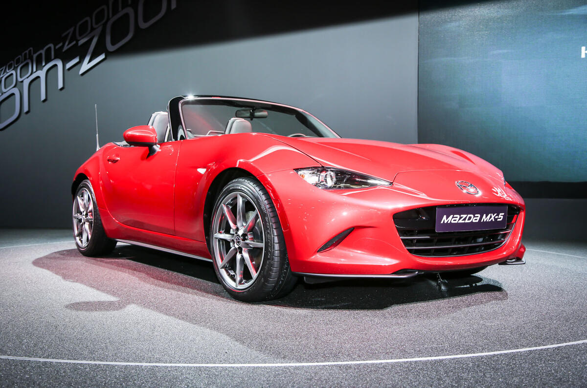 New Mazda MX-5 showcased at Paris motor show New Mazda MX-5 showcased at Paris motor show