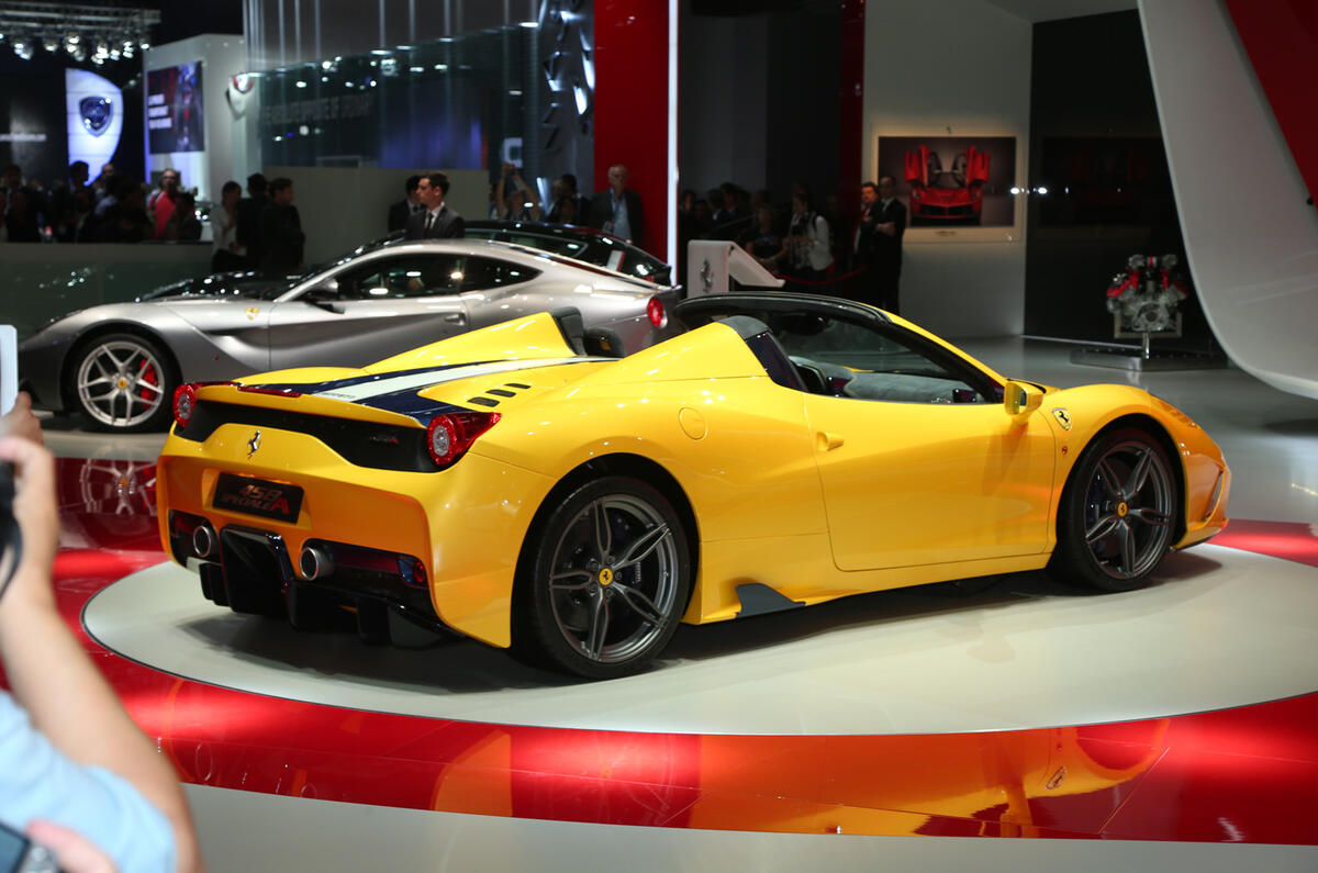 New Ferrari 458 Speciale A revealed at the Paris motor show