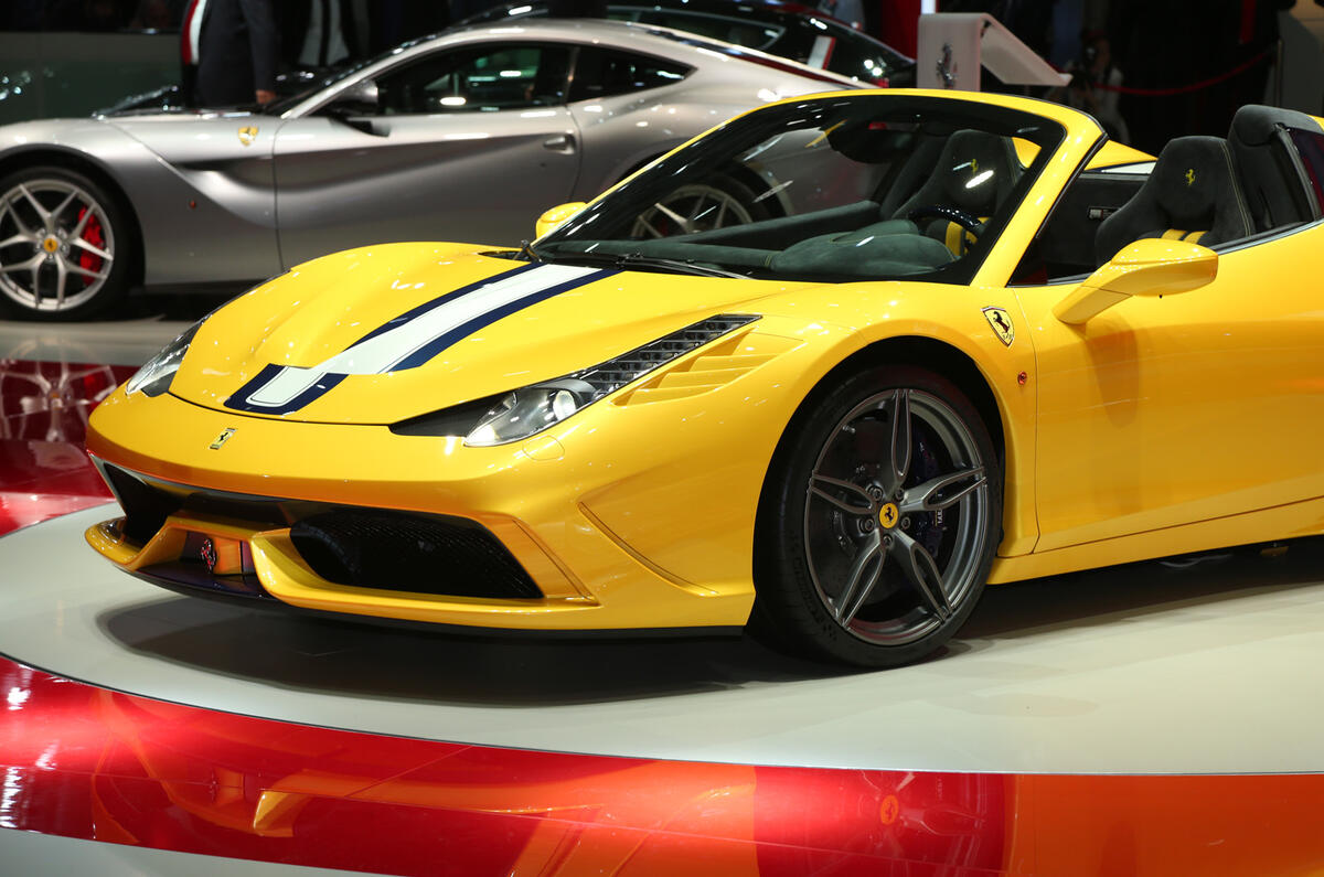 New Ferrari 458 Speciale A revealed at the Paris motor show