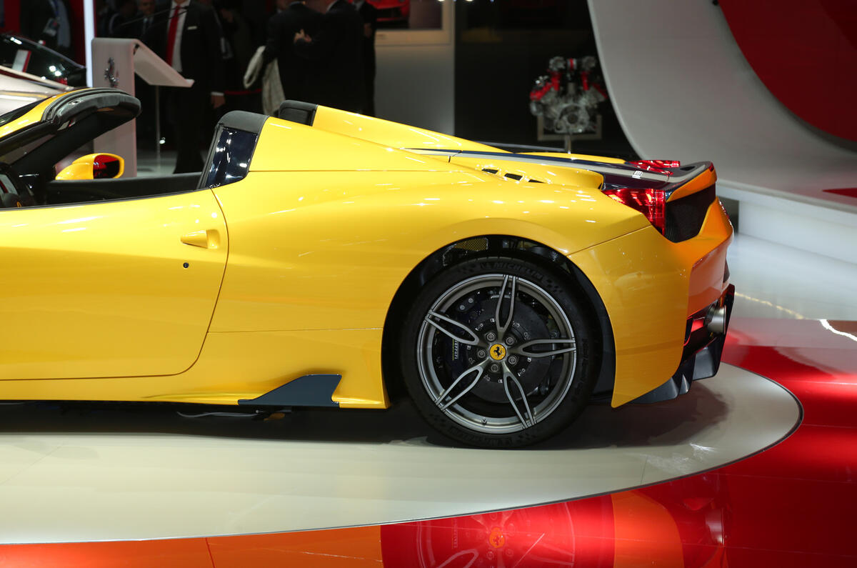 New Ferrari 458 Speciale A revealed at the Paris motor show