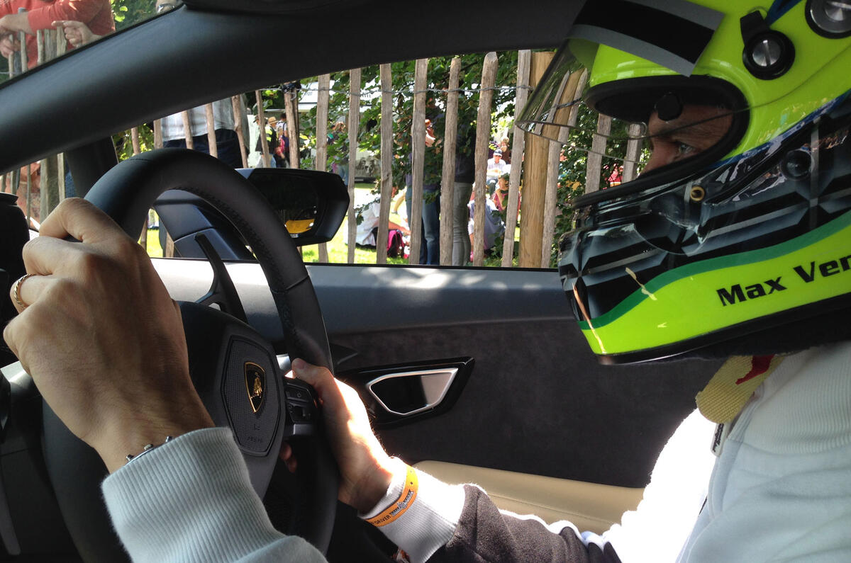 no title Tackling Goodwood's famous hill climb in a Lamborghini Huracan