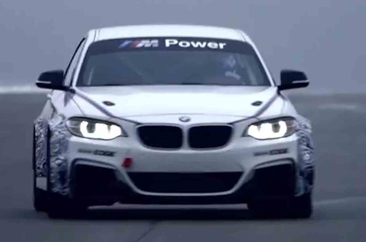 no title BMW M235i Racing shown in new video