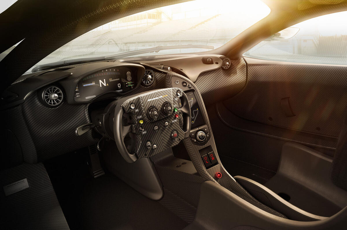 Stripped-out interior of the McLaren P1 GTR revealed Stripped-out interior of the McLaren P1 GTR revealed