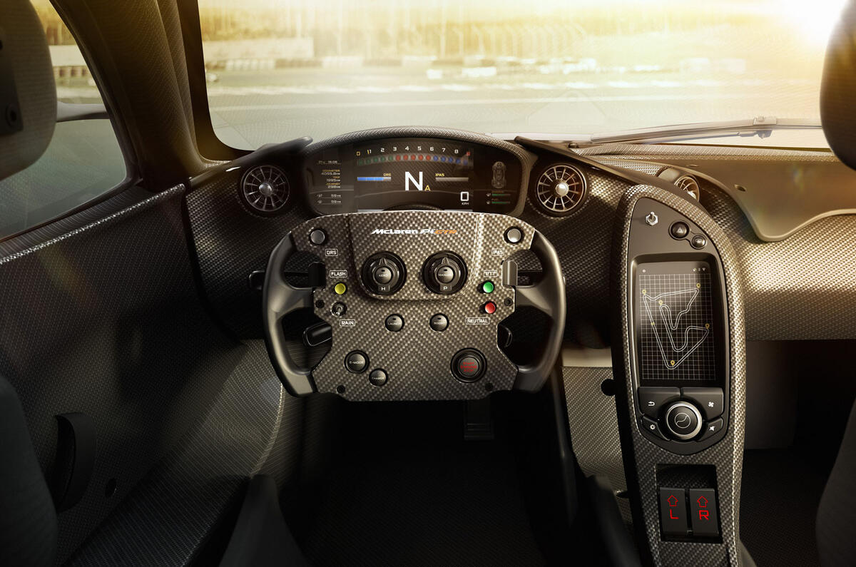Stripped-out interior of the McLaren P1 GTR revealed Stripped-out interior of the McLaren P1 GTR revealed
