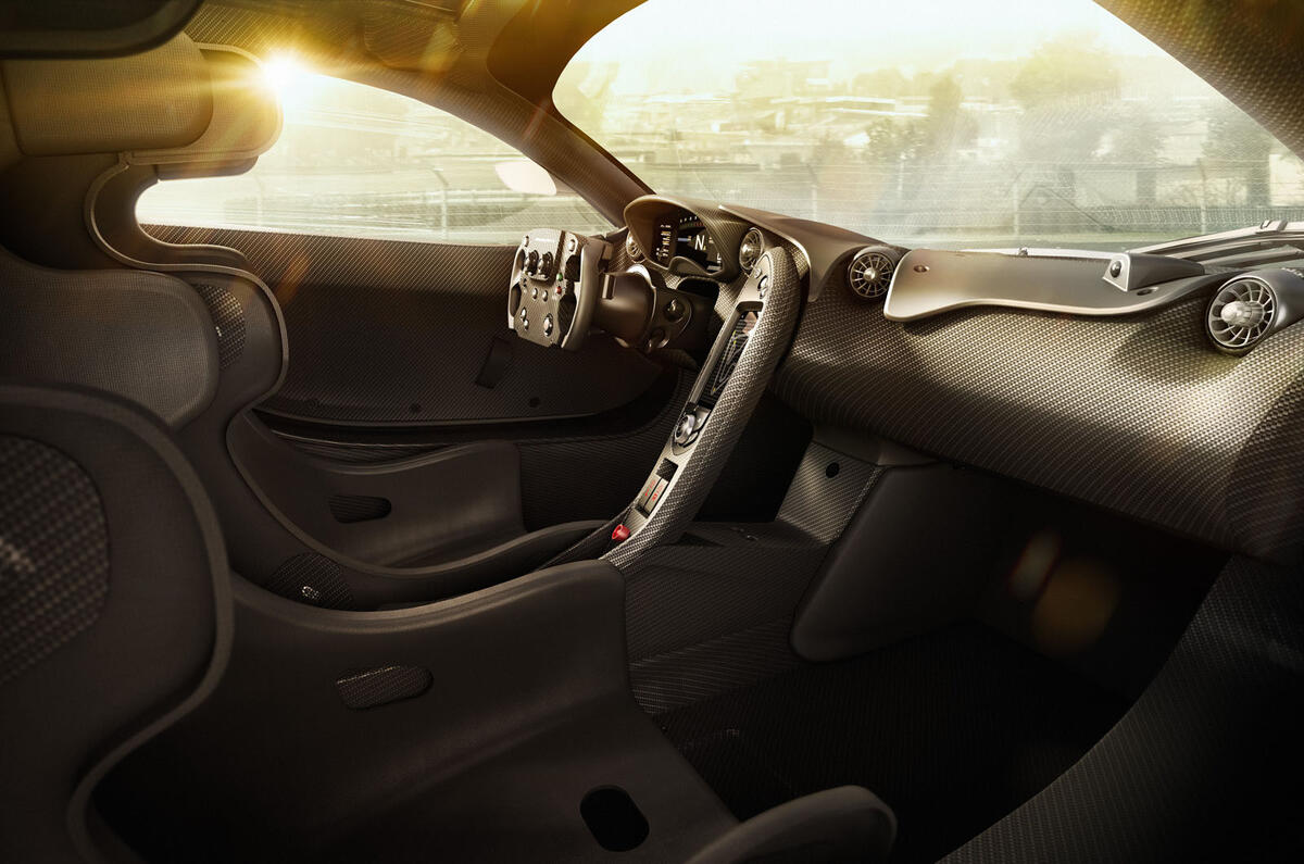 Stripped-out interior of the McLaren P1 GTR revealed Stripped-out interior of the McLaren P1 GTR revealed