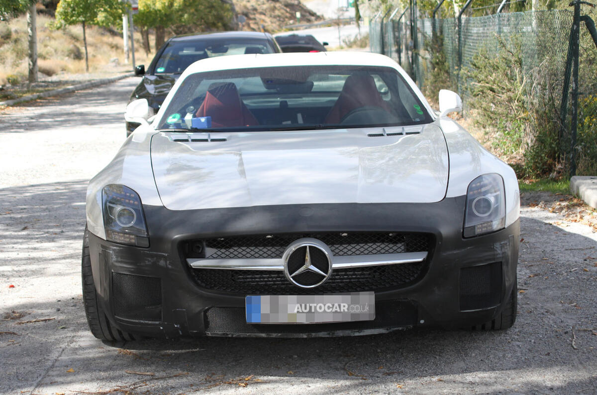 Facelifted Mercedes-Benz SLS AMG Roadster caught testing