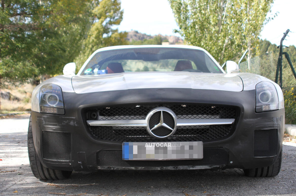 Facelifted Mercedes-Benz SLS AMG Roadster caught testing