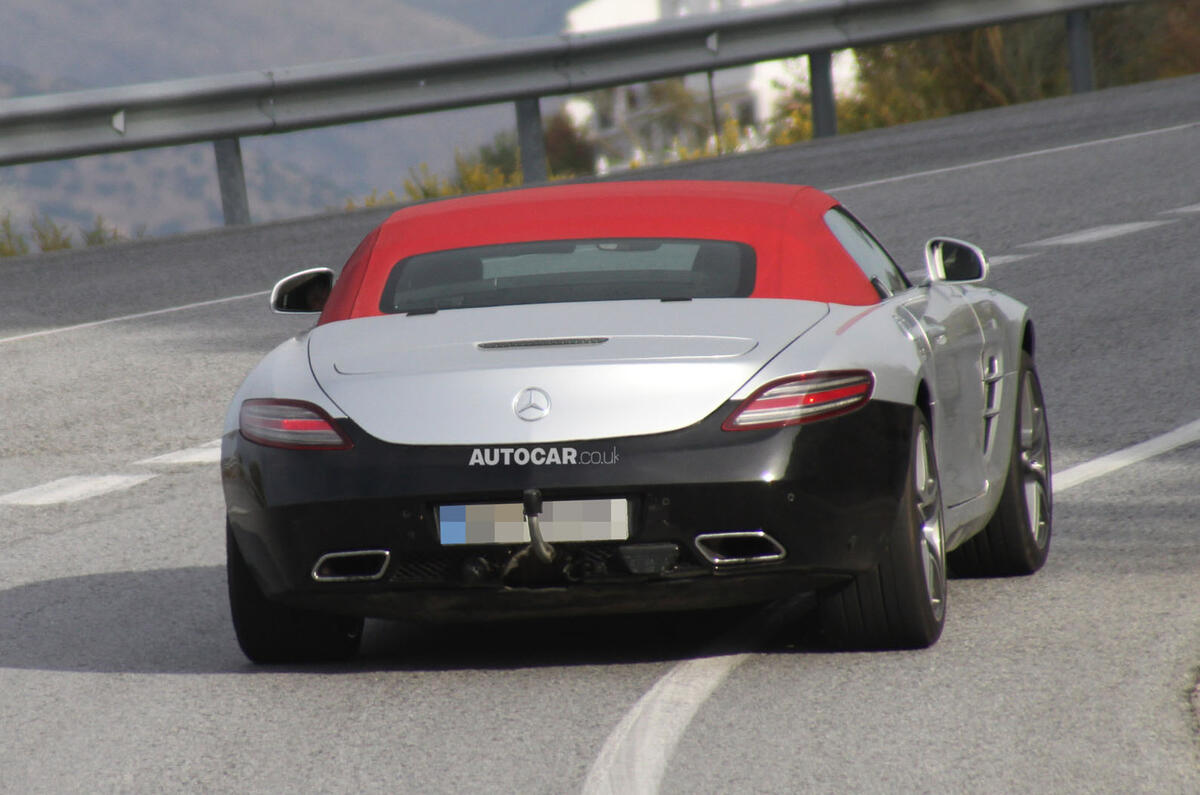 Facelifted Mercedes-Benz SLS AMG Roadster caught testing