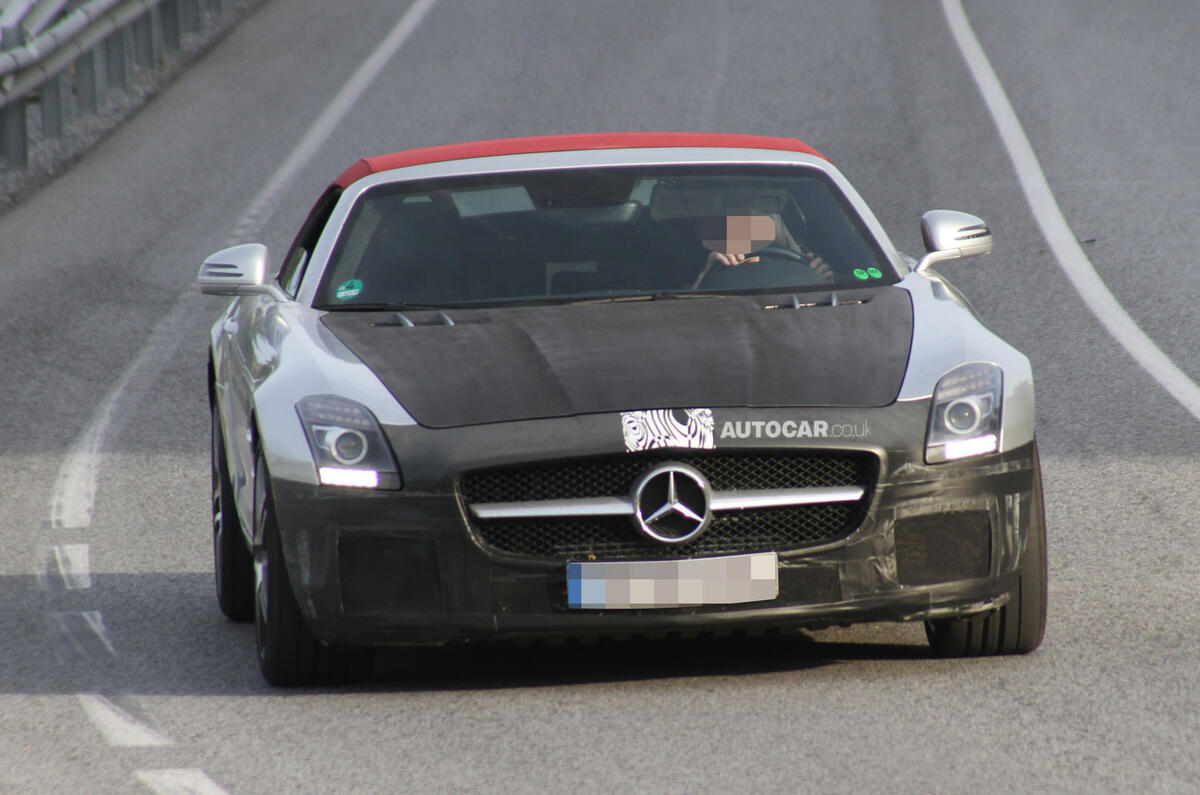 Facelifted Mercedes-Benz SLS AMG Roadster caught testing