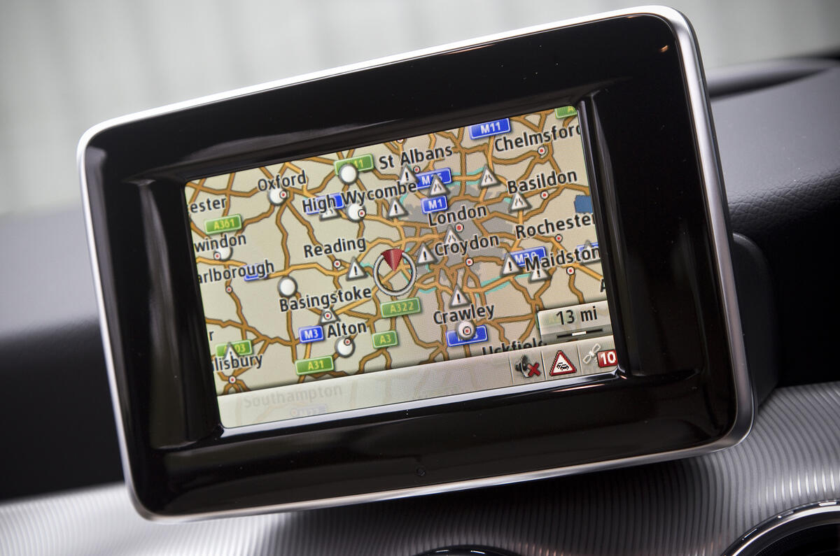 Mercedes-Benz GLA infotainment screen