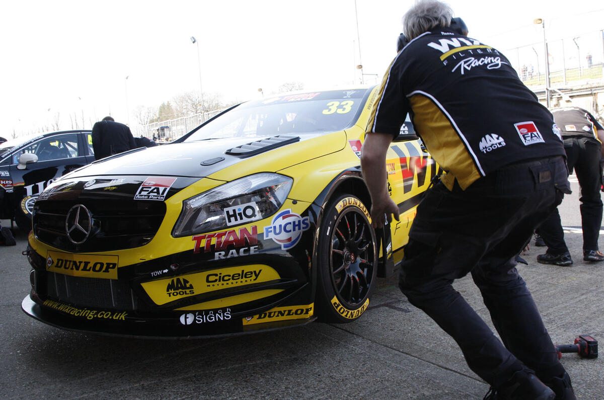 no title Andrew Jordan victorious in the opening round of BTCC 2014