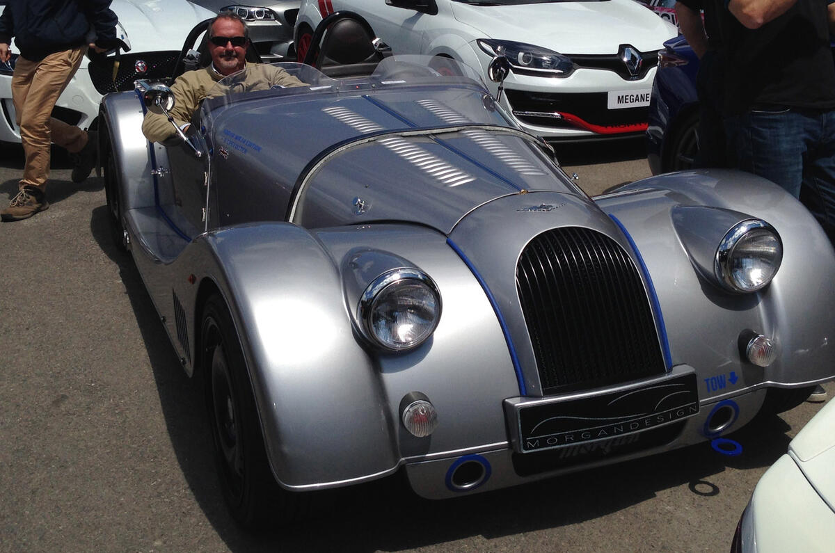 no title Thunder on the Goodwood hill in the Morgan Plus 8 Speedster