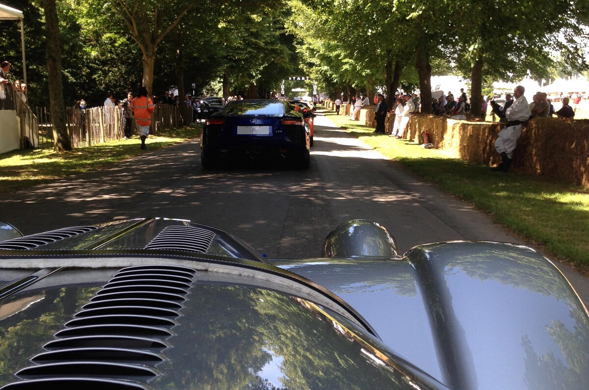 no title Thunder on the Goodwood hill in the Morgan Plus 8 Speedster