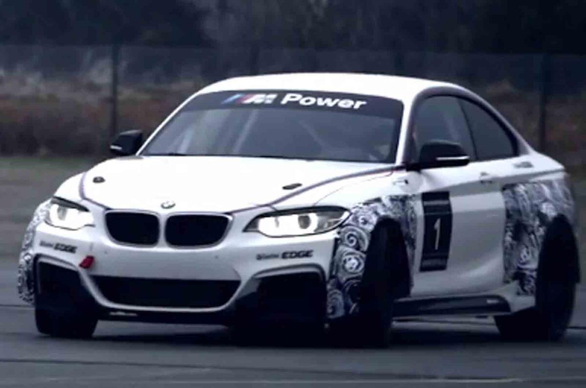 no title BMW M235i Racing shown in new video