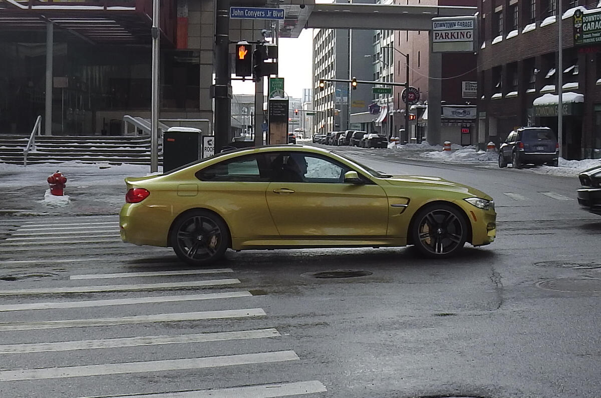 BMW M4 seen early in Detroit