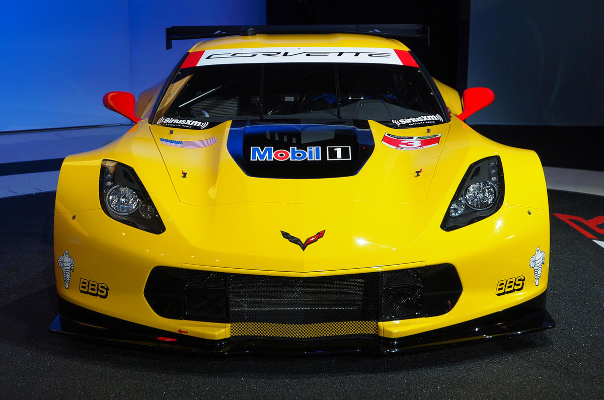 no title Corvette C7.R revealed at Detroit motor show