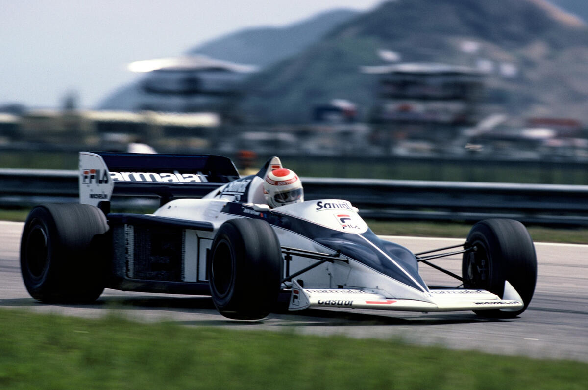 no title Nelson Piquet reunited with BMW-powered Brabham BT52 at Goodwood