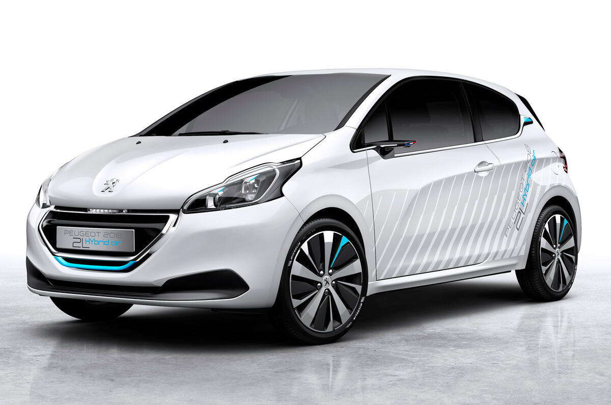 Peugeot reveals new 208 Hybrid Air concept at Paris Peugeot reveals new 208 Hybrid Air concept at Paris