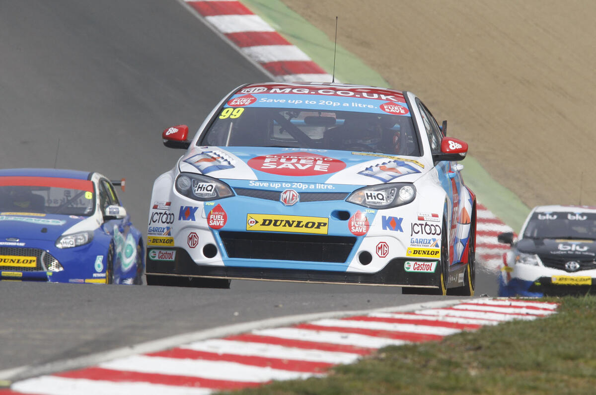 no title Andrew Jordan victorious in the opening round of BTCC 2014