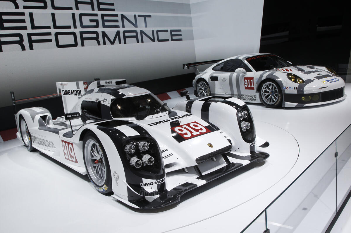 Porsche 919 Hybrid Le Mans racer gets Geneva debut Porsche 919 Hybrid Le Mans racer gets Geneva debut