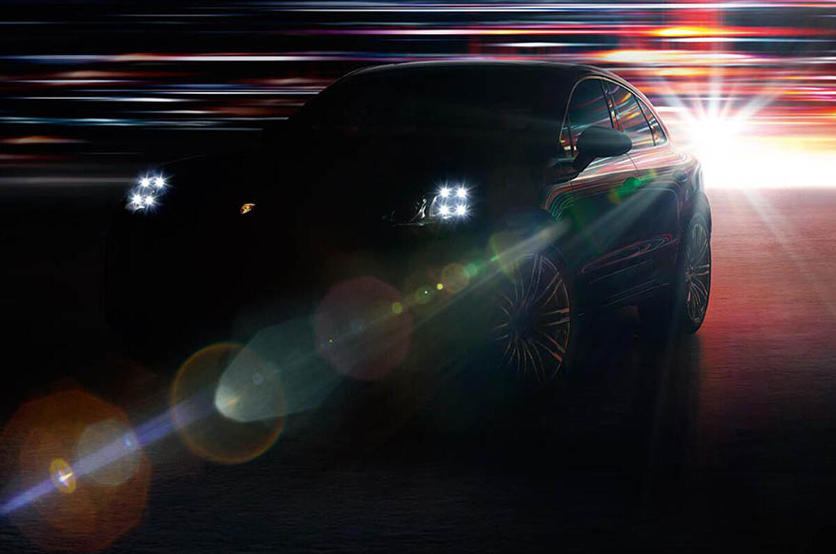 Porsche Macan teased ahead of LA Motor Show debut