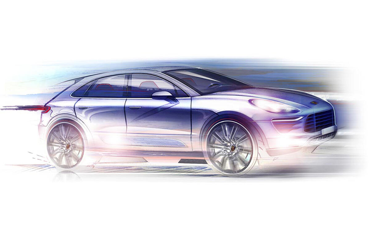 Porsche Macan teased ahead of LA Motor Show debut