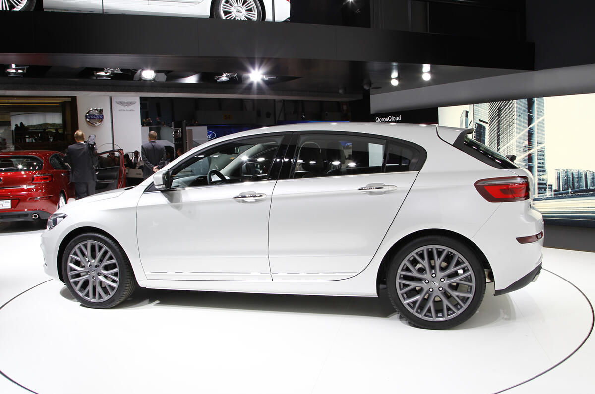 Qoros 3 hatchback makes Geneva debut