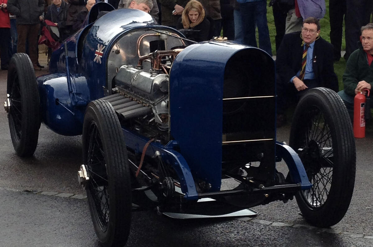 The 350bhp record-breaking Bluebird rides again at Beaulieu