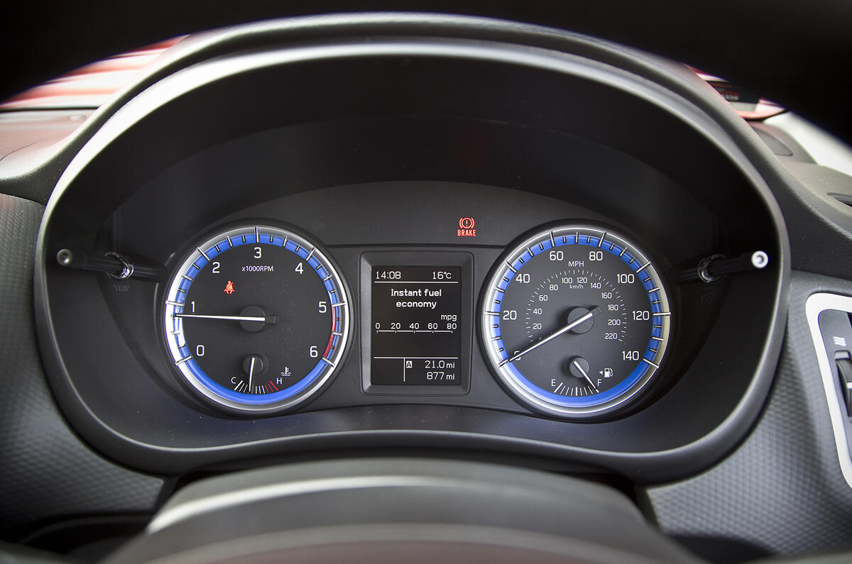 Suzuki S-Cross instrument cluster