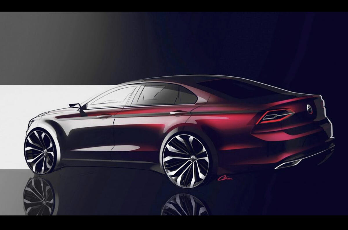 no title Volkswagen plans New Midsize Coupe Concept for Beijing
