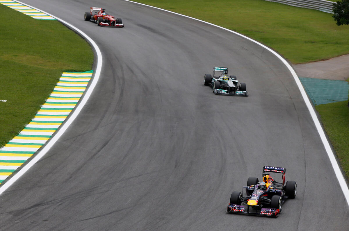 no title Vettel continues winning streak in Brazil