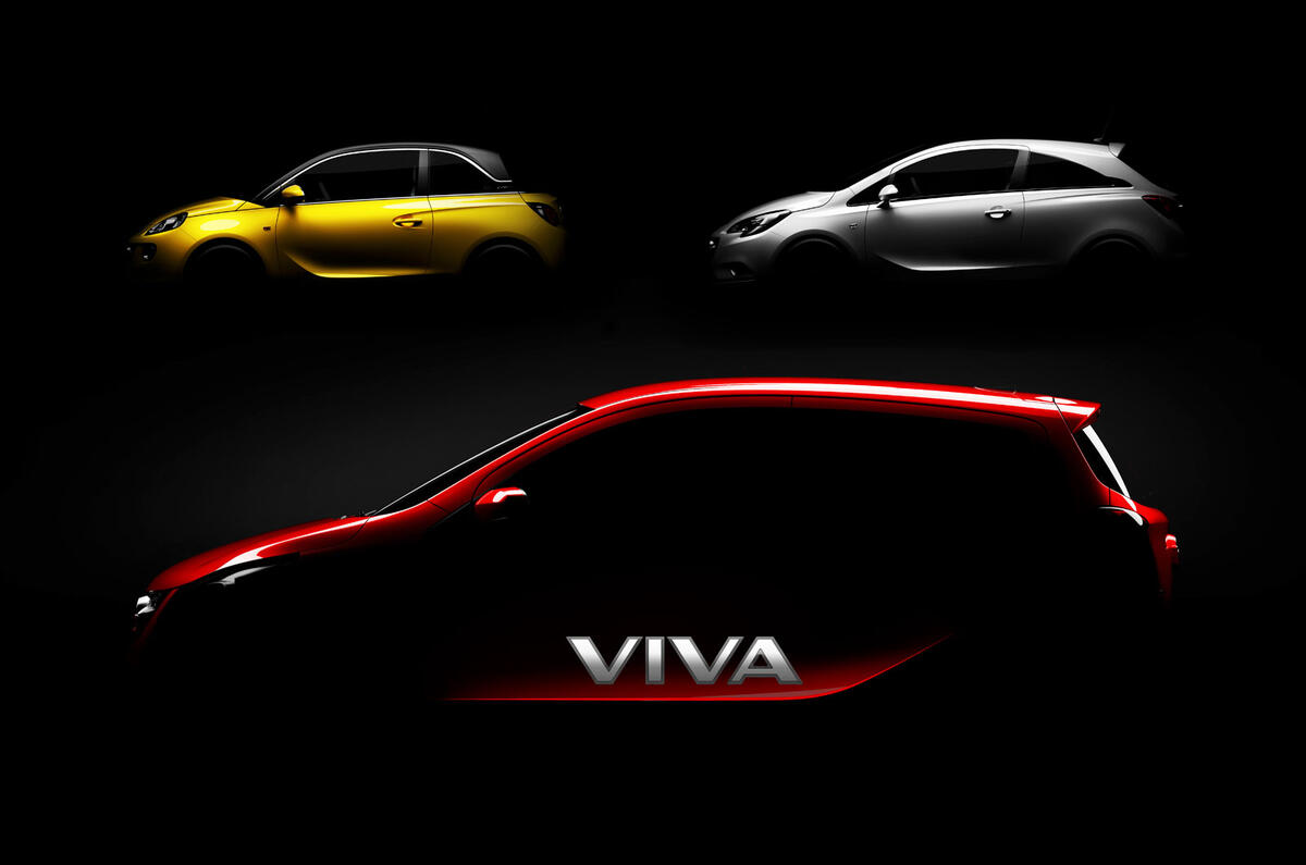 Viva name returns for new Vauxhall city car Viva name returns for new Vauxhall city car
