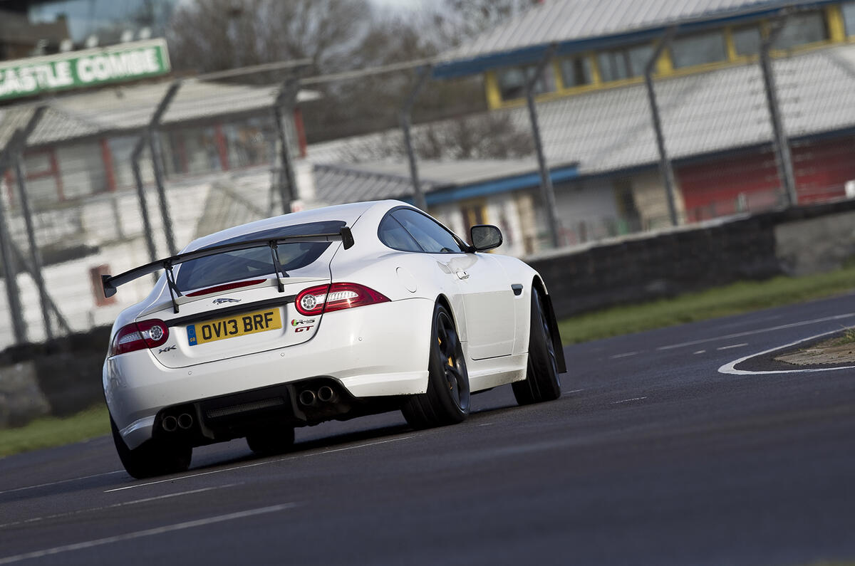 Jaguar XKR-S GT cornering