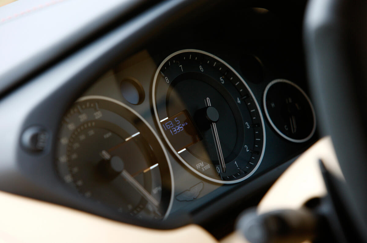 Aston Martin Vanquish instrument cluster