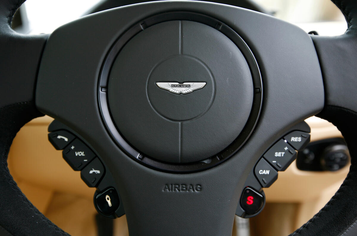 Aston Martin Vanquish steering wheel