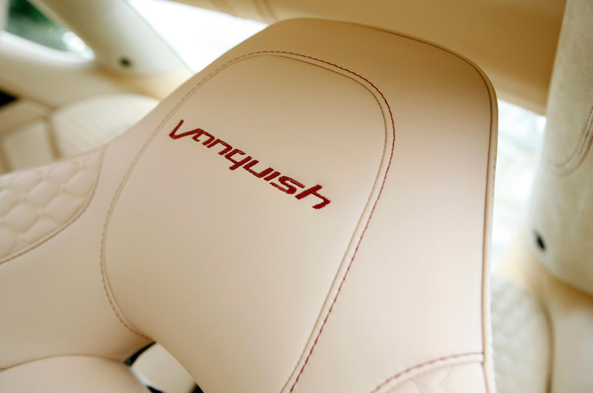 Vanquish stitched front seats