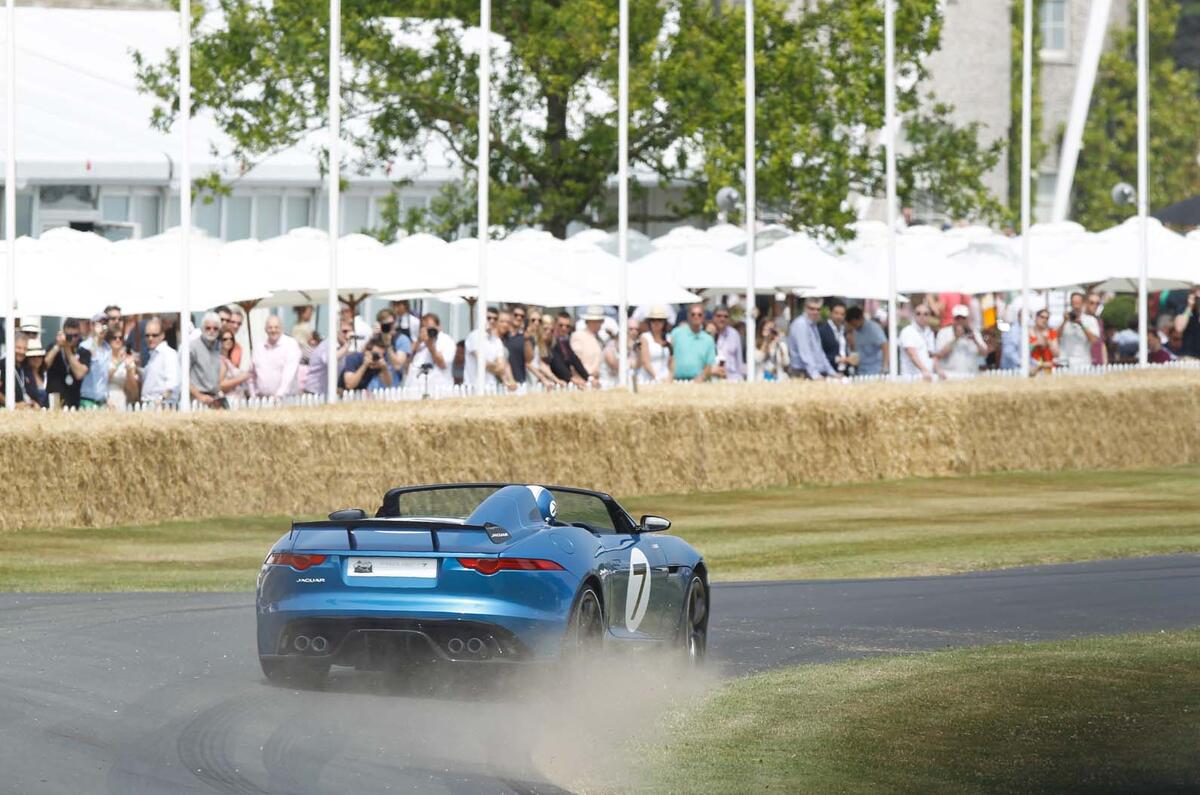 Extreme Jaguar F-type at Goodwood