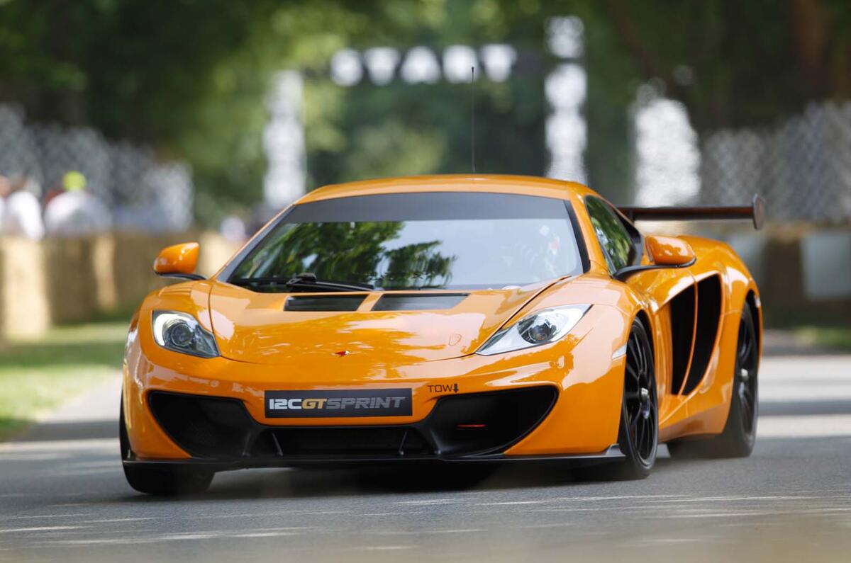 McLaren 12C GT Sprint track car shown
