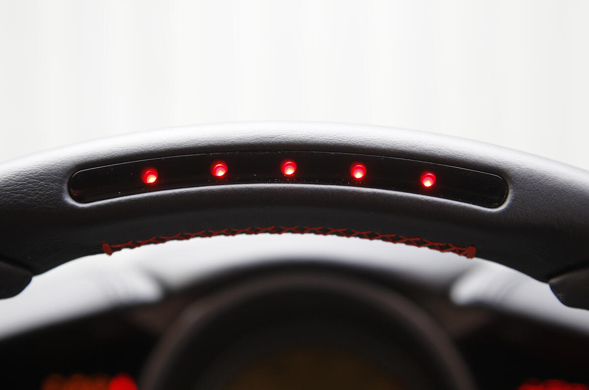 Ferrari F12 steering wheel rev counter