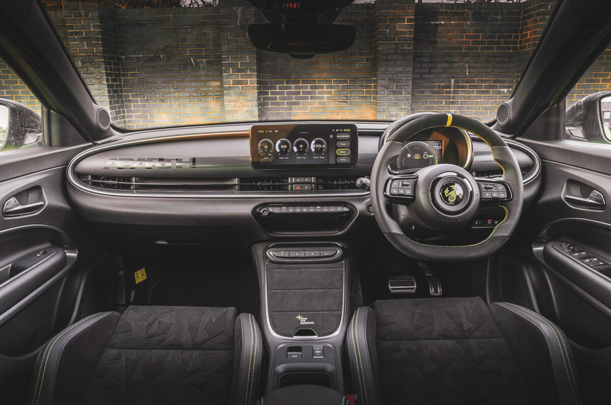 Abarth 600e front cabin Abarth 600e front cabin