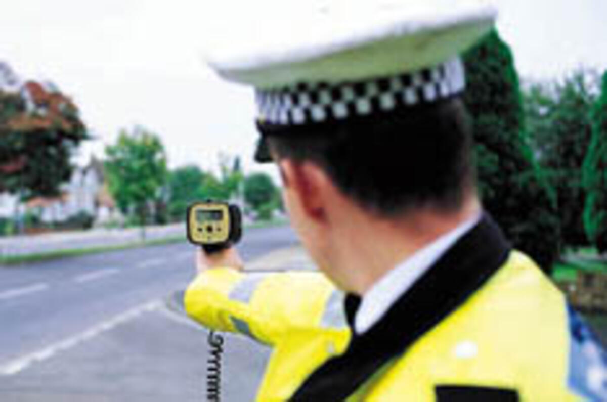 '58mph brick wall' caught speeding