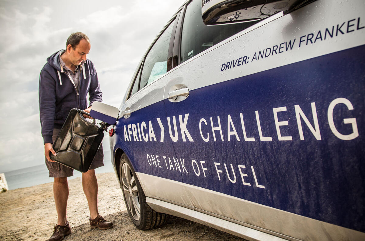 Mercedes E300 hybrid from Africa to Goodwood - picture special