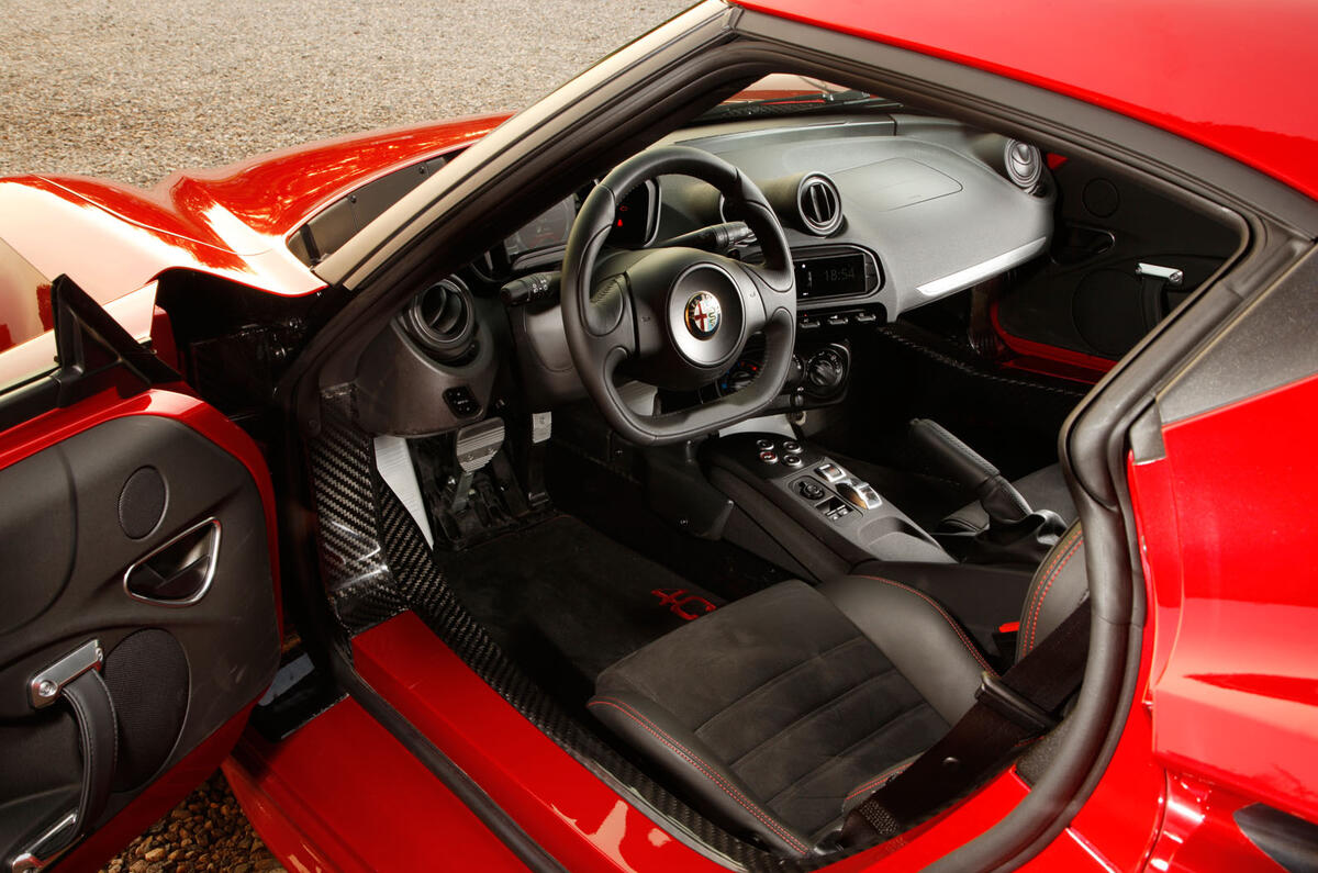 Alfa Romeo 4C's interior
