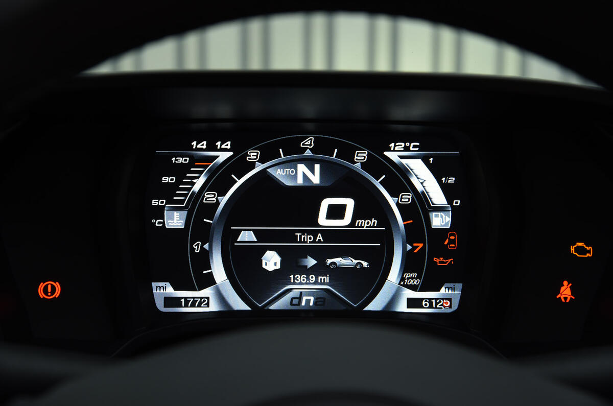 4C Spider digital instrument cluster