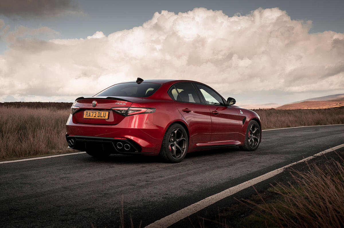 alfa romeo giulia qv review 2025 26 rear static alfa romeo giulia qv review 2025 26 rear static