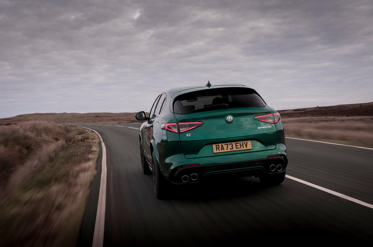 alfa romeo stelvio qv review 2024 22 rear tracking alfa romeo stelvio qv review 2024 22 rear tracking